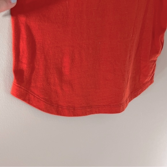 MADEWELL Whisper Cotton Rib-Crewneck Tee in Southwestern Clay Size XXS - Picture 6 of 8